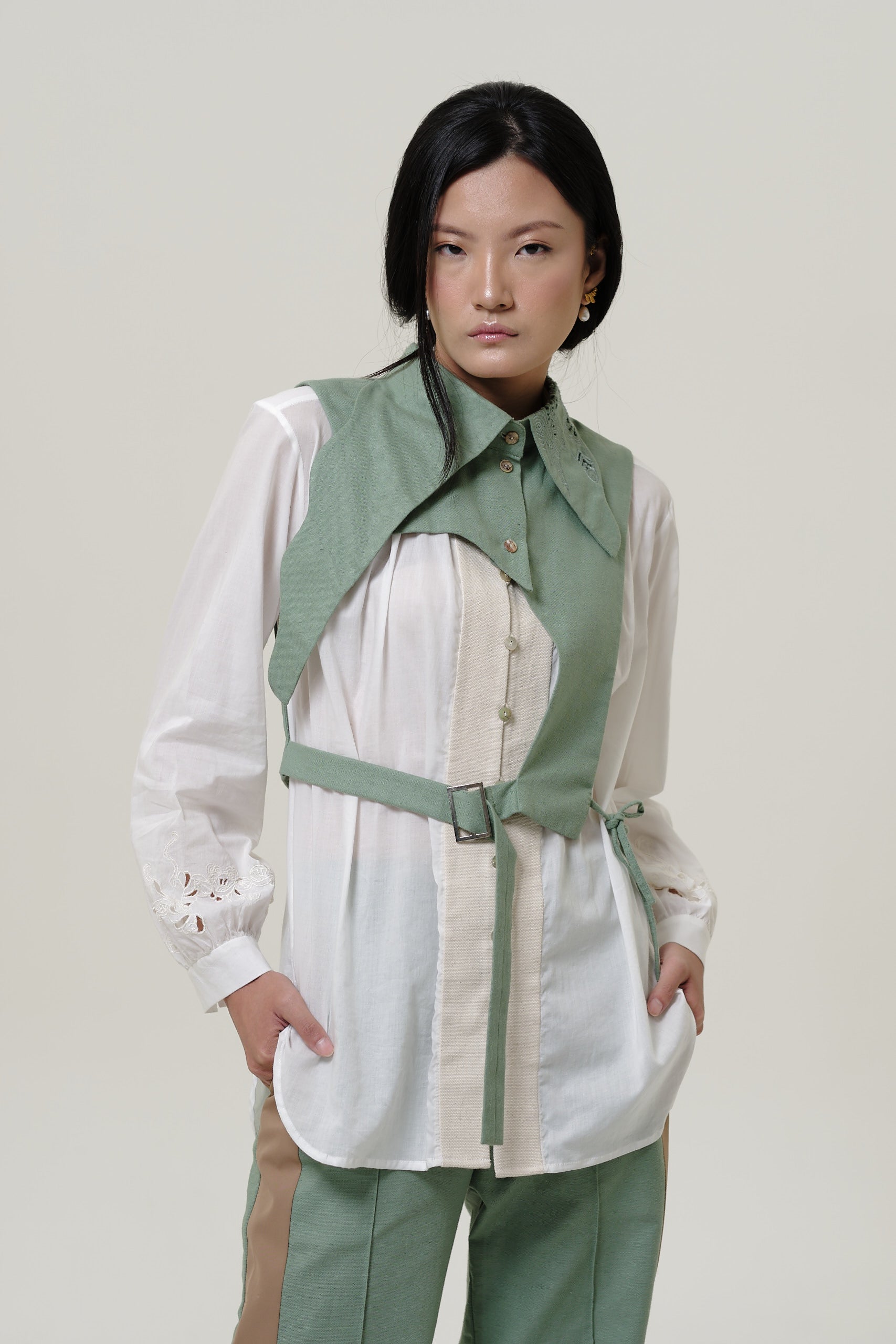 Padar Collar Bib Mint Green